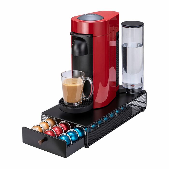 Тримач для капсул Nespresso Vertuo (30 капсул) з ручкою, металевий