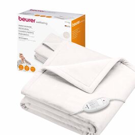 Електрична ковдра Beurer HD 75 з 6 рівнями нагріву, системою безпеки та автовимкненням, 180 x 130 см, біла