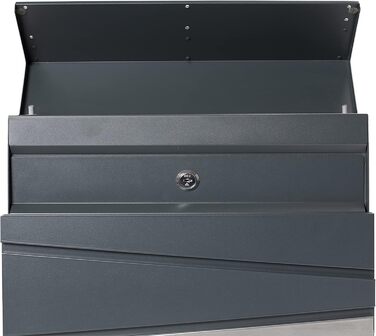 Поштовий ящик ARREGUI Armor E6905 антрацит з газетницею, сталь, розмір M (DIN A4)