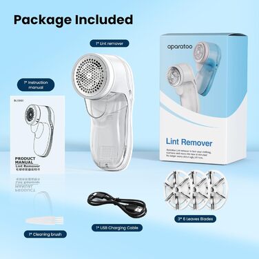 Електричний видалення ворсу для одягу та килимів (3 леза)