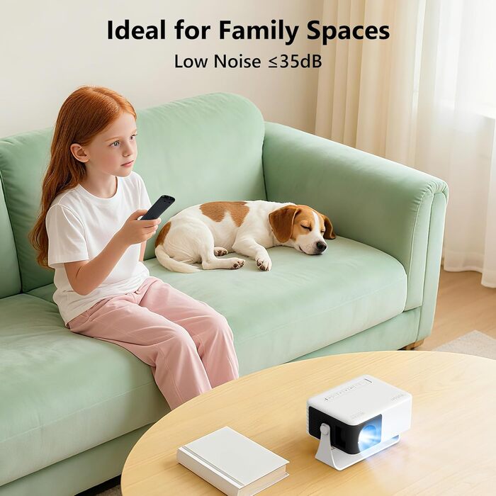 Міні проектор YOTON Y3 1080P: портативний для домашнього кінотеатру, HDMI/USB/Phone/PS5, кут 180°, авто-корекція, 15000 лм