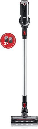 Бездротовий акумуляторний пилосос SEVERIN HV 7166 (Чорний): 60 хв роботи, 2-в-1, для тварин, легкий, без мішка, 400 Вт