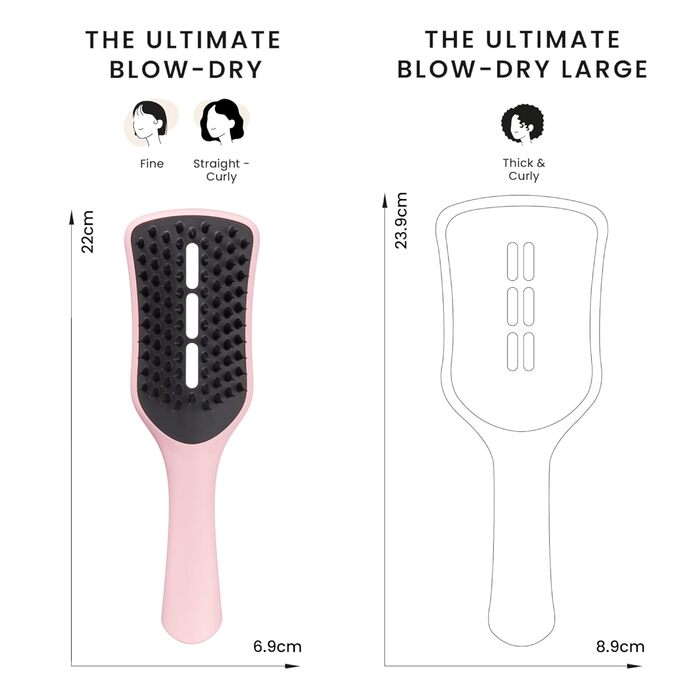 Тінгл Тізер Щітка для волосся Easy Dry & Go Pink – швидке сушіння, без пошкоджень, рожева