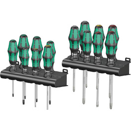 Набір викруток Wera Kraftform Big Pack 300, 14 шт, зелений, професійний інструмент