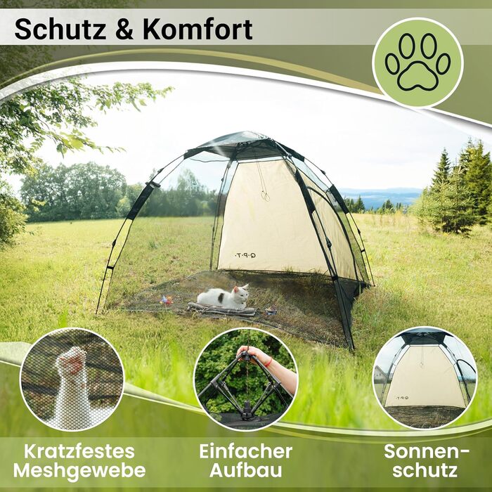 Клітка-забіг для цуценят та котів Outdoor, клітка-забіг XXL для собак та котів, розбірний захист від сонця, Pop-up система