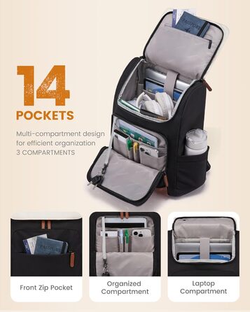 LOVEVOOK Рюкзак для дівчаток-підлітків, водовідштовхуючий рюкзак для ноутбука 15.6