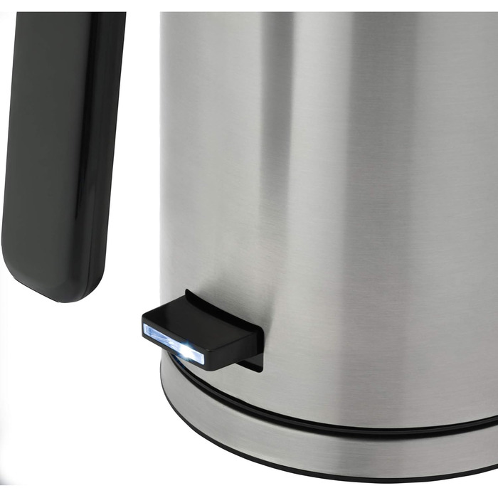 WMF Lono Double-Walled Stainless Steel 1.3L Electric Kettle with Scale Filter, 2400 Watts, Safety Touch, Matte Stainless Steel Single