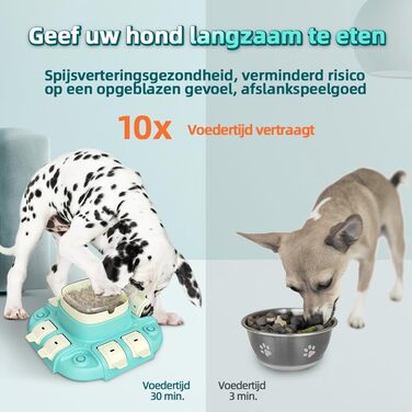 Іграшка для собак, інтелектуальна, інтерактивна, для малих, середніх та великих собак, для тренування та годування, покращує інтелект