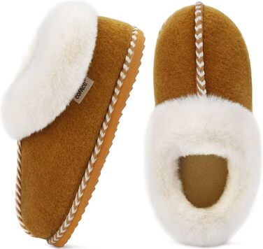 Тапочки халатні жіночі COFACE з Memory Foam, з фетру, зимові, розмір 36-43, кольору хакі (EU 38)