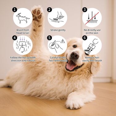 Гребінець для собак та котів Slicker з дерев'яною ручкою та довгими шпильками з нержавіючої сталі – видаляє підшерсток, ковтуни та вузли – з гребенем для догляду – для голден ретриверів та мейн кунів – великий (чорний)