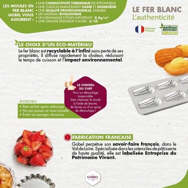 Форма для пасту з шарнірами Gobel 119730, білий метал, 40 x 8 см, роз'ємна