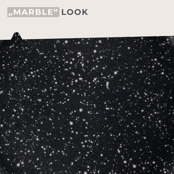 Набір сковорідок Fackelmann Marble 20 см та 24 см з антипригарним покриттям, з 90% переробленого алюмінію, ергономічні ручки, індукційні сковороди для смаження та тушкування (вок, 28 см)