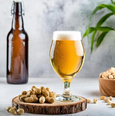 Набір келихів для пива KROSNO 1992, 6 шт., 500 мл - келихи для пива, стаута, коктейлів, сумісні з посудомийною машиною