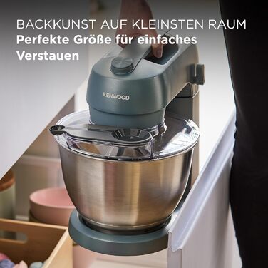Кухонний комбайн-міксер Kenwood kMix KMX750BK, компактний, синьо-сірий