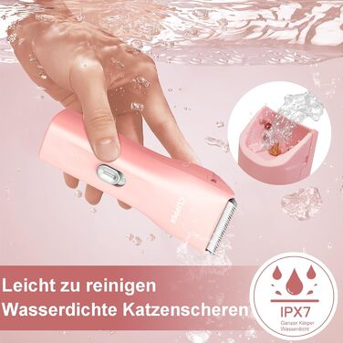 Професійна машинка для стрижки собак з густим хутром, бездротовий набір для грумінгу котів та собак, акумуляторна машинка для стрижки собак, котів, кроликів (Рожева)