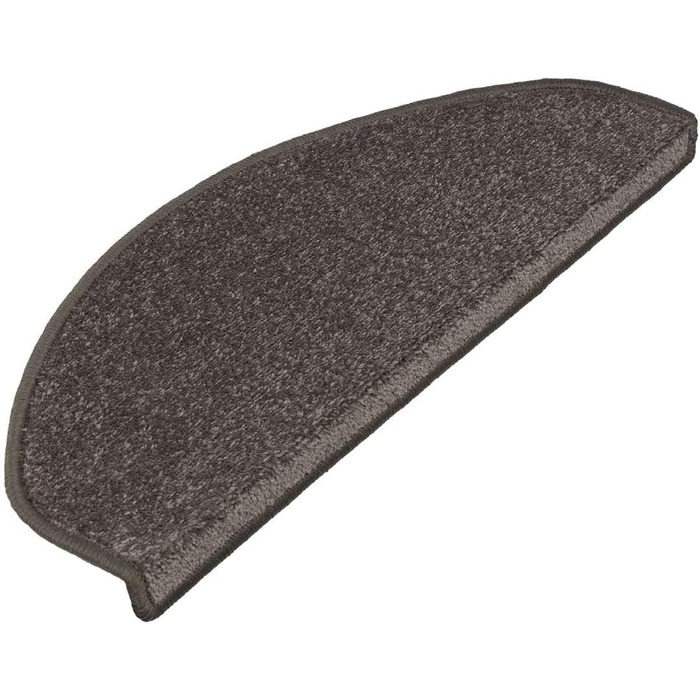 Casa Pura Dynasty Velour Non-Slip Stair Treads - 15 Piece Set - Anthracite Grey