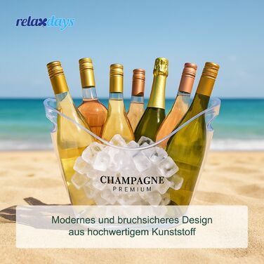 Відро Relaxdays 8 л, прозоре