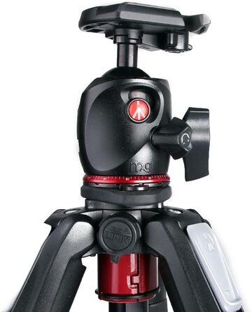 Штатив Manfrotto 055XPRO3 з алюмінію - комплект з триногим наголовником - професійний штатив для фото та відеозйомки, 3 сегменти, для DSLR та аксесуари