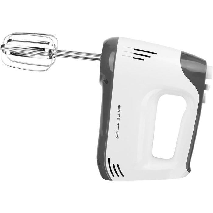 Електричний міксер EMERIO HM-124178 (400 Вт) з 6 швидкостей та турборежимом, нержавіючі насадки (для тіста та збивання)