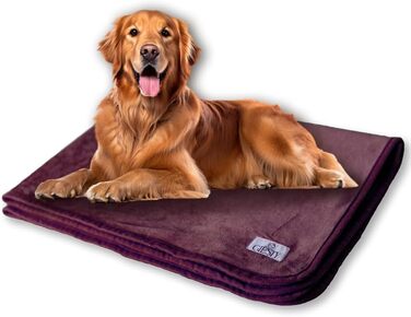 М'яка водонепроникна підстилка для собак Giesty, 2 шт., розмір L (148x100 см) та M (60x74 см), двостороння, для захисту дивану, машинного прання, фіолетовий колір