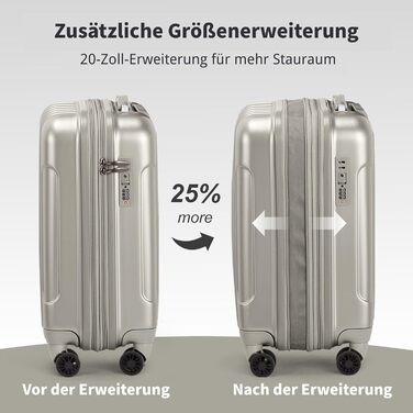 Набір валіз LALAHO 3 шт. з жорстким корпусом, великий дорожній набір, валізи з колесами, матеріал ABS+PC, ручна поклажа, набір валіз з жорстким корпусом, м'ятно-зелений колір