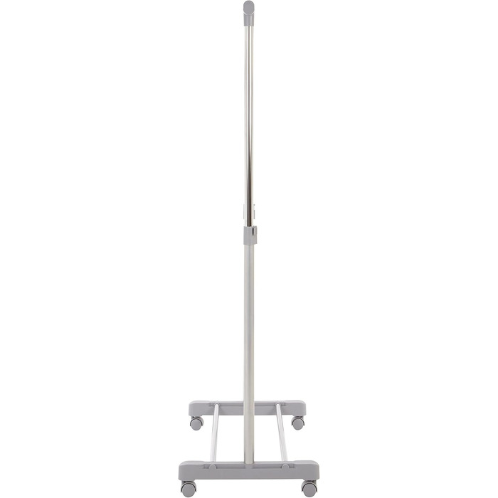 Premier Housewares Clothes Rail with Wheels, Chrome, Plastic, Grey, 43x80x152