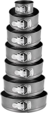 Набір форм для випічки PINGEUI 7 розмірів, антипригарні рознімні форми для тортів та чізкейків (12/18/20/22/24/26/28 см)