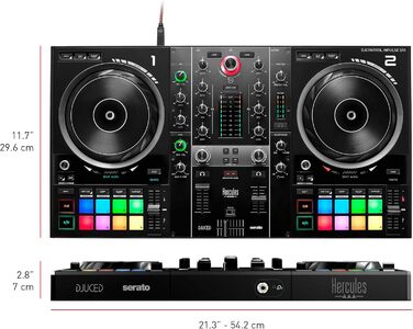 DJ контролер Hercules DJControl Inpulse 500 - 2-Deck USB контролер для Serato DJ Lite та DJUCED