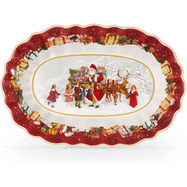 Villeroy & Boch Toy's Fantasy Різдвяна велика тарілка для випічки, страв та сервірування, преміум порцеляна