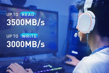 Lexar NM620 1TB SSD: Швидкий M.2 NVMe SSD для ПК та геймерів | PCIe Gen3x4 | 3D NAND Flash | До 3500 МБ/с читання, 3000 МБ/с запис