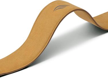 Магнітний ремінь для гітари, басу та укулеле ENYA – Швидке закриття, регулюється однією рукою, з імітацією шкіри (Жовтий)