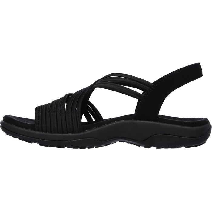 Скечерес Reggae Slim - жіночі спортивні сандалі Slip-ins, чорні, 41 EU, еластичні
