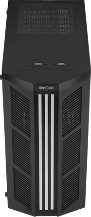 Корпус ПК Aerocool PRIME ATX з RGB підсвічуванням, загартоване скло, 12 см вентилятор, чорний
