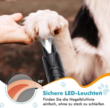 Шліфувальник для собак Krallenschleifer: професійний, тихий, для великих, середніх та маленьких порід, з ножицями для обрізки