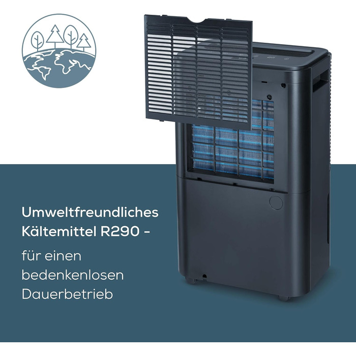 Beurer LE 150: Електричний осушувач повітря - 12 л/24 год, для дому та сушіння білизни, тихий, проти цвілі та запахів, резервуар 2 л, до 30 м²