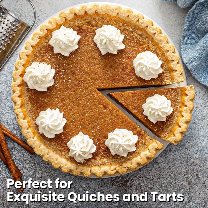 Форма для тартів з підйомним дном 26 см, антипригарне покриття, сталева, з кільцем для формування бортиків, для випікання тартів, кιςів та пирогів