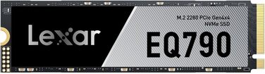 Lexar EQ790 2TB SSD M.2 PCIe Gen4x4 NVMe 1.4 - Внутрішній SSD для PS5 та ПК, 7000 МБ/с (читання), 5000 МБ/с (запис)