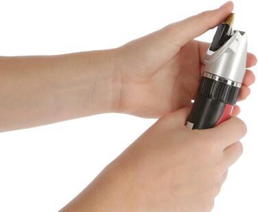 Акумуляторна машинка для стрижки Kerbl Sonic з аксесуарами, червона та срібна