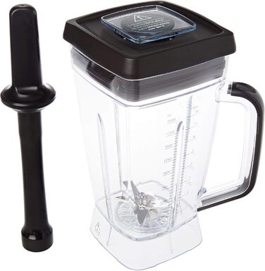 Bosch Stand Mixer VitaBoost MMBH6P6B, 6-Blade Stainless Steel Blades, 2.5L Tritan Mixing Container, Pusher, 6 Automatic Programs, Recipe Book, BPA-Free, Easy Cleaning, 45,000 RPM, 1600 W, black