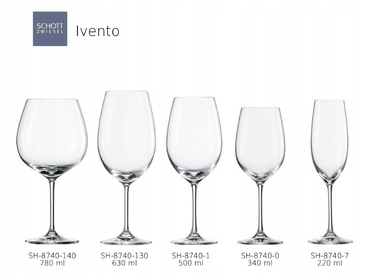 Келихи для червоного вина Schott Zwiesel Ivento, прозорі, 630 мл, 6 шт.