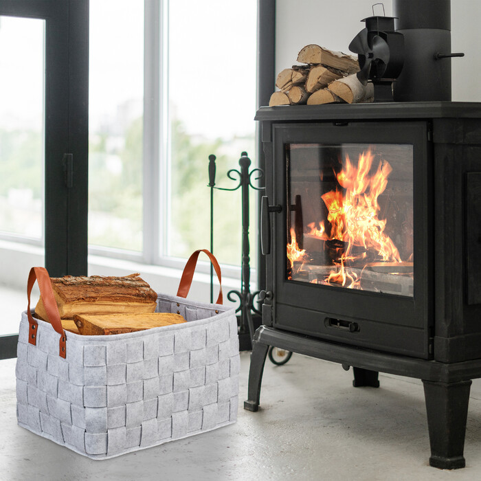 Relaxdays Felt Storage Basket