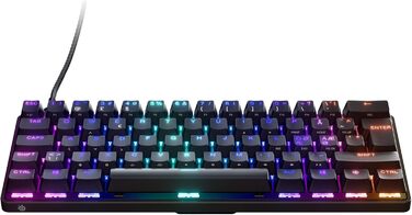 SteelSeries Apex 7 - Механічна ігрова клавіатура з OLED дисплеєм – Німецька (QWERTZ) розкладка – Оптичні перемикачі