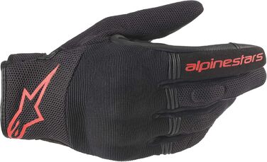Мотоперчатки Alpinestars Copper Чорні Червоні Флуо, розмір M