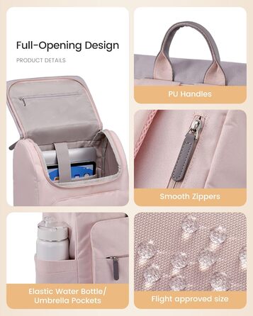 LOVEVOOK Рюкзак для підліток, дівчаток, водонепроникний, з відділенням для ноутбука 15.6