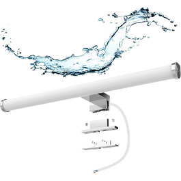 Azhien LED Mirror Light Bathroom 10W 820LM Neutral White 4000K, Slim 14mm Width 3in1 Mounting IP44 230V Wall Light Mirror Lamp 600mm, Flicker-Free Bathroom Cabinet Mirror Lights (40cm)
