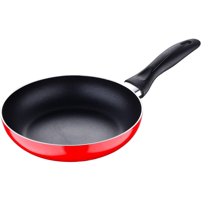 Набір сковорідок San Ignacio 3 шт. 16/20/24 см, кришка, алюміній, індукція (червоний)