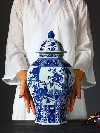 Керамічна ваза ручної роботи з дизайном півонії, 23 см (Character) - для дому, вітальні, декору та весілля