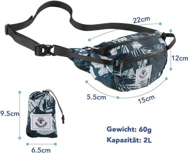 Водонепроникна поясна сумка 4Monster для чоловіків та жінок, ультралегка, спортивна, туристична (армійний зелений, 2L)