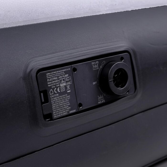 Надувний матрац-ліжко AVENLI для 2 осіб, 203x152x36 см з інтегрованою помпою, флаокова поверхня, для кемпінгу та дому