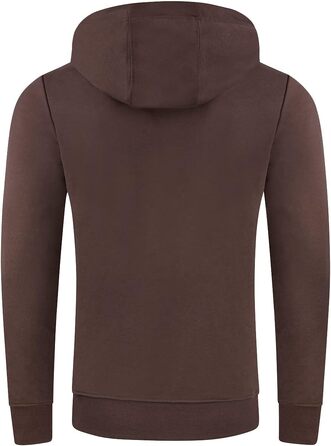 Чоловіче худі Riverso RIVEnno Regular Fit з капюроном, темно-коричневе, розмір 3XL